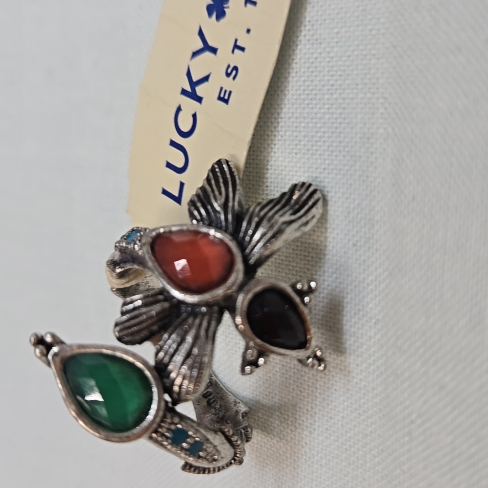 NEW Lucky Brand Silver Dragonfly Ring!